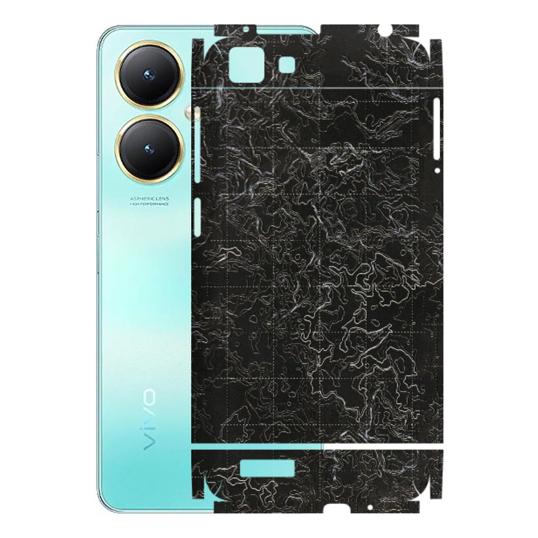 VIVO Y Series Phone Skins (All Models) - Black map Texture - 3D Embossed Finish (L-201) Vivo Y27