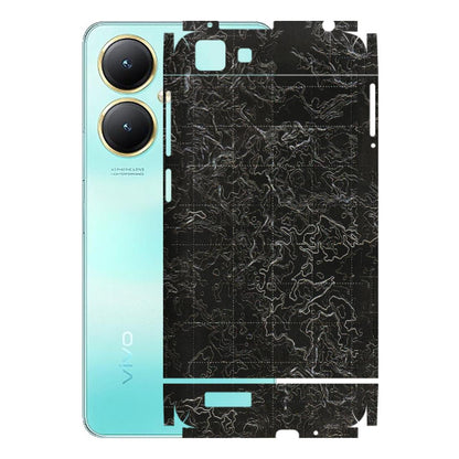 VIVO Y Series Phone Skins (All Models) - Black map Texture - 3D Embossed Finish (L-201) Vivo Y27