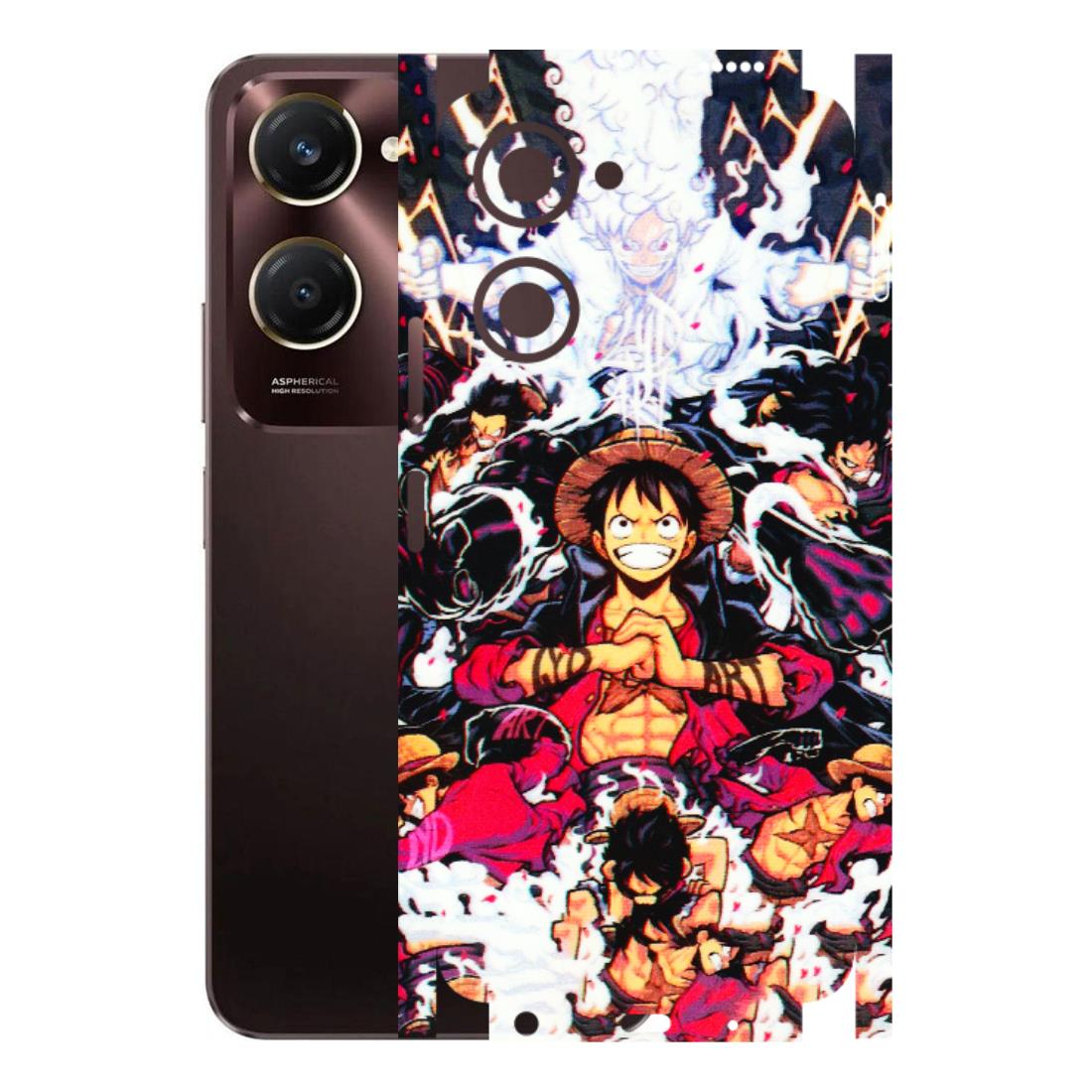VIVO Y Series Phone Skins (All Models) - Luffy Anime Character - 3D Embossed Finish (L-203) Vivo Y28S (5G)