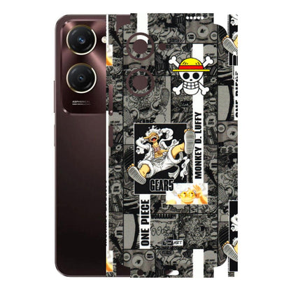 VIVO Y Series Phone Skins (All Models) - Cuffy Anime MonkeyCamic - 3D Embossed Finish (L-242) Vivo Y28S (5G)
