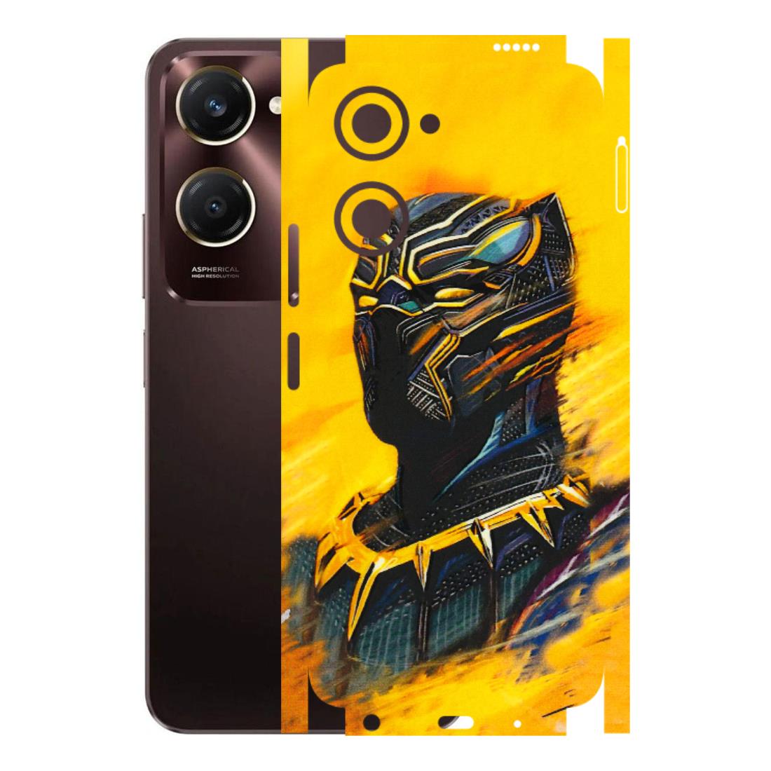 VIVO Y Series Phone Skins (All Models) - Yellow Panther - 3D Embossed Finish (L-54) Vivo Y28S (5G)
