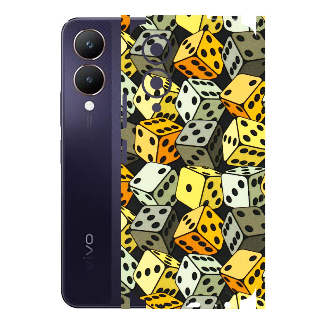VIVO Y Series Phone Skins (All Models) - Dices Of Life - 3D Embossed Finish (L-04) Vivo Y28 5G