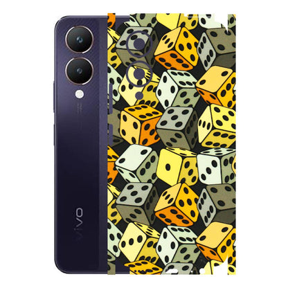 VIVO Y Series Phone Skins (All Models) - Dices Of Life - 3D Embossed Finish (L-04) Vivo Y28 5G