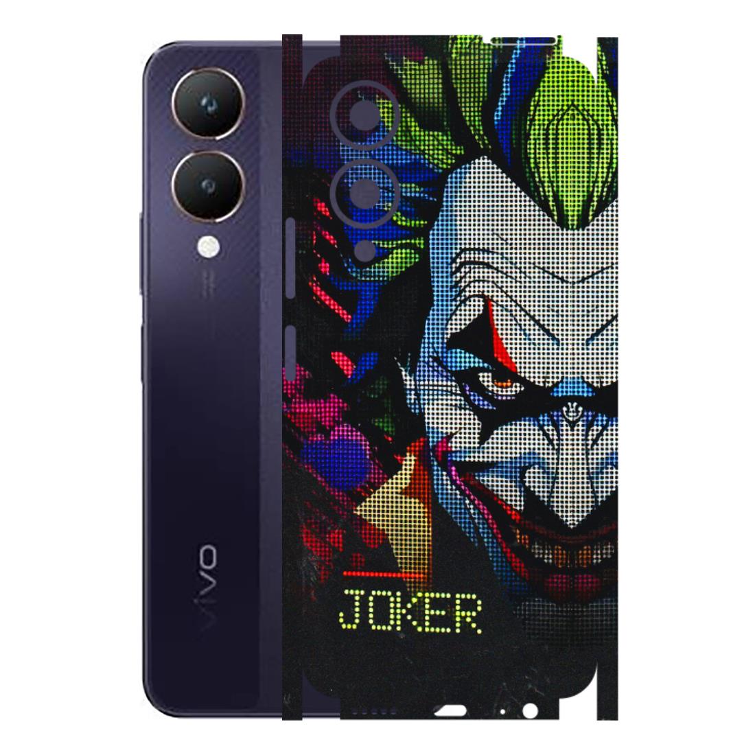VIVO Y Series Phone Skins (All Models) - Joker Dot Matrix - 3D Embossed Finish (L-08) Vivo Y28 5G