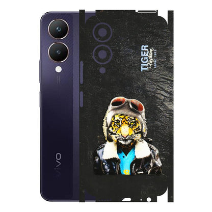 VIVO Y Series Phone Skins (All Models) - Rider Tiger - 3D Embossed Finish (L-113) Vivo Y28 5G