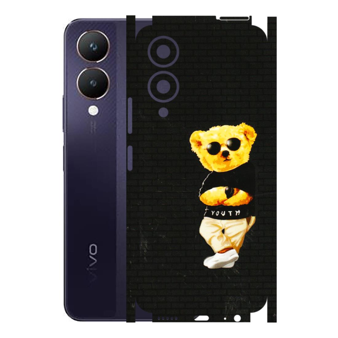 VIVO Y Series Phone Skins (All Models) - Classy Teddy Bear - 3D Embossed Finish (L-116) Vivo Y28 5G