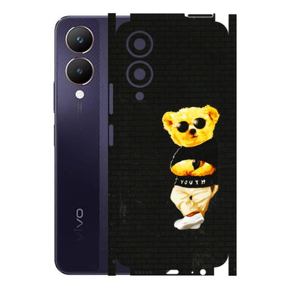 VIVO Y Series Phone Skins (All Models) - Classy Teddy Bear - 3D Embossed Finish (L-116) Vivo Y28 5G