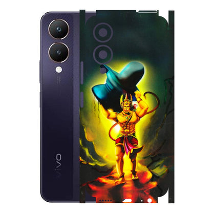 VIVO Y Series Phone Skins (All Models) - Hanuman Ji - 3D Embossed Finish (L-128) Vivo Y28 5G