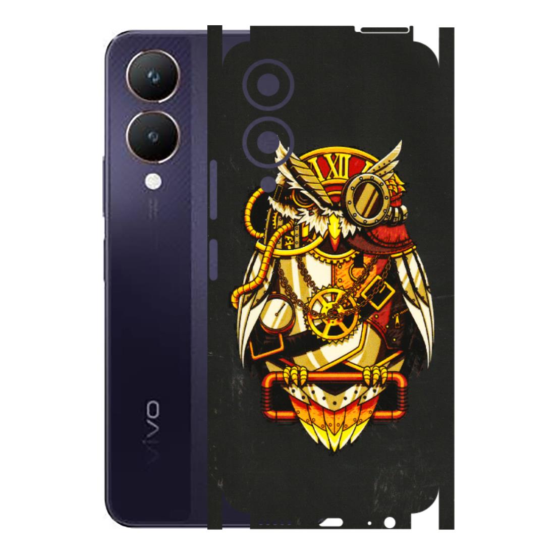 VIVO Y Series Phone Skins (All Models) - Classy Smart Owl - 3D Embossed Finish (L-144) Vivo Y28 5G