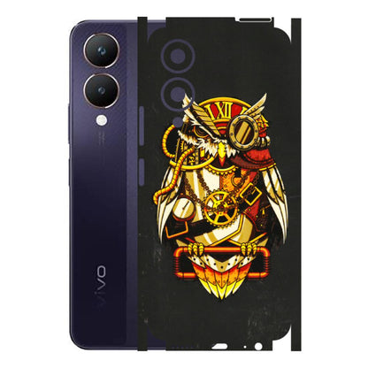 VIVO Y Series Phone Skins (All Models) - Classy Smart Owl - 3D Embossed Finish (L-144) Vivo Y28 5G