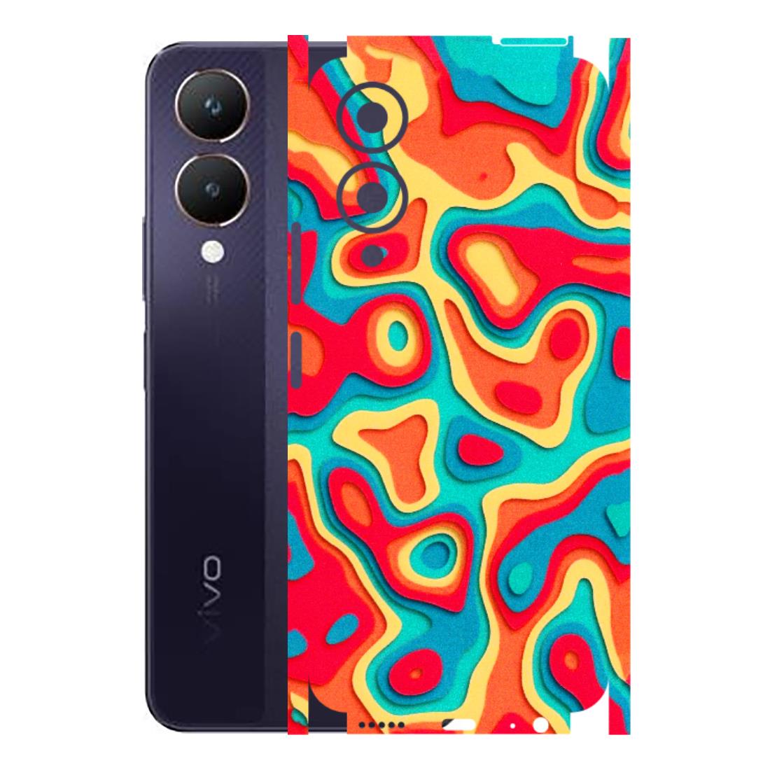 VIVO Y Series Phone Skins (All Models) - Abstract Swirl - 3D Embossed Finish (L-150) Vivo Y28 5G