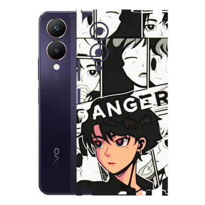 VIVO Y Series Phone Skins (All Models) - Danger Anime - 3D Embossed Finish (L-155) Vivo Y28 5G