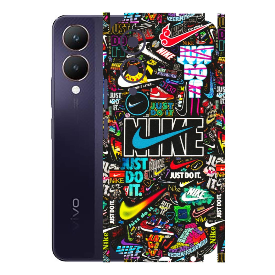 VIVO Y Series Phone Skins (All Models) - Just Do It Doodles - 3D Embossed Finish (L-166) Vivo Y28 5G