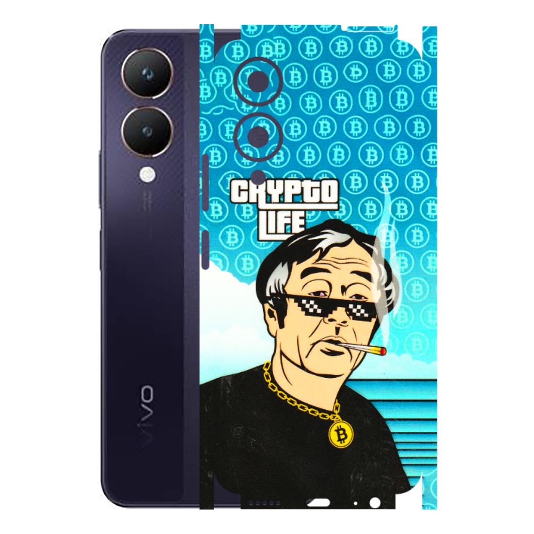 VIVO Y Series Phone Skins (All Models) - Crypto Thug Life - 3D Embossed Finish (L-179) Vivo Y28 5G