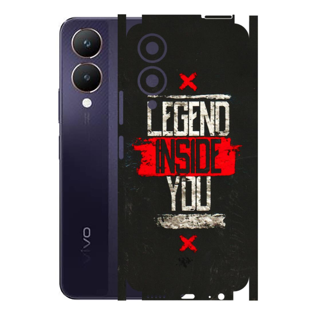 VIVO Y Series Phone Skins (All Models) - Legend Inside You - 3D Embossed Finish (L-186) Vivo Y28 5G