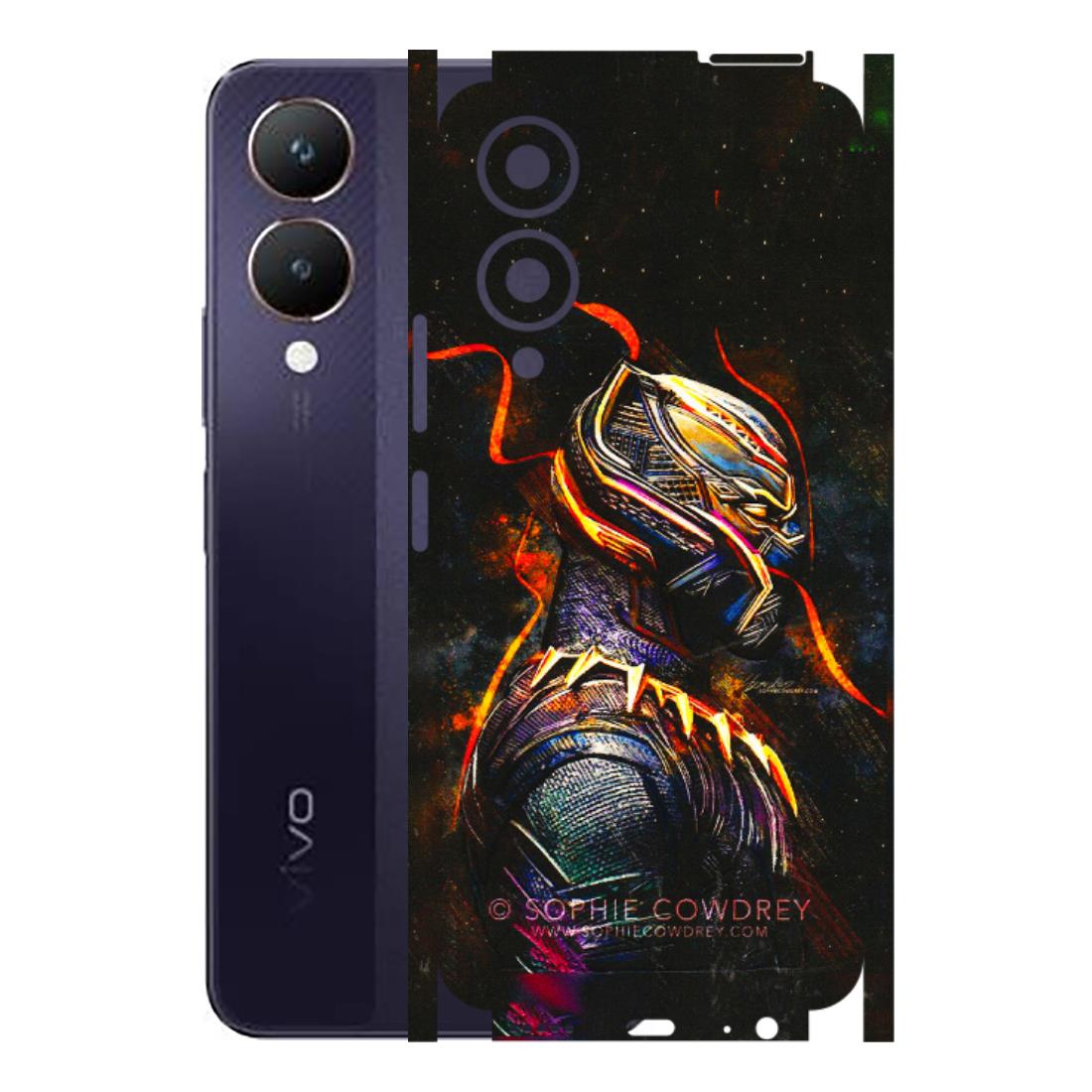 VIVO Y Series Phone Skins (All Models) - Black Panther - 3D Embossed Finish (L-190) Vivo Y28 5G