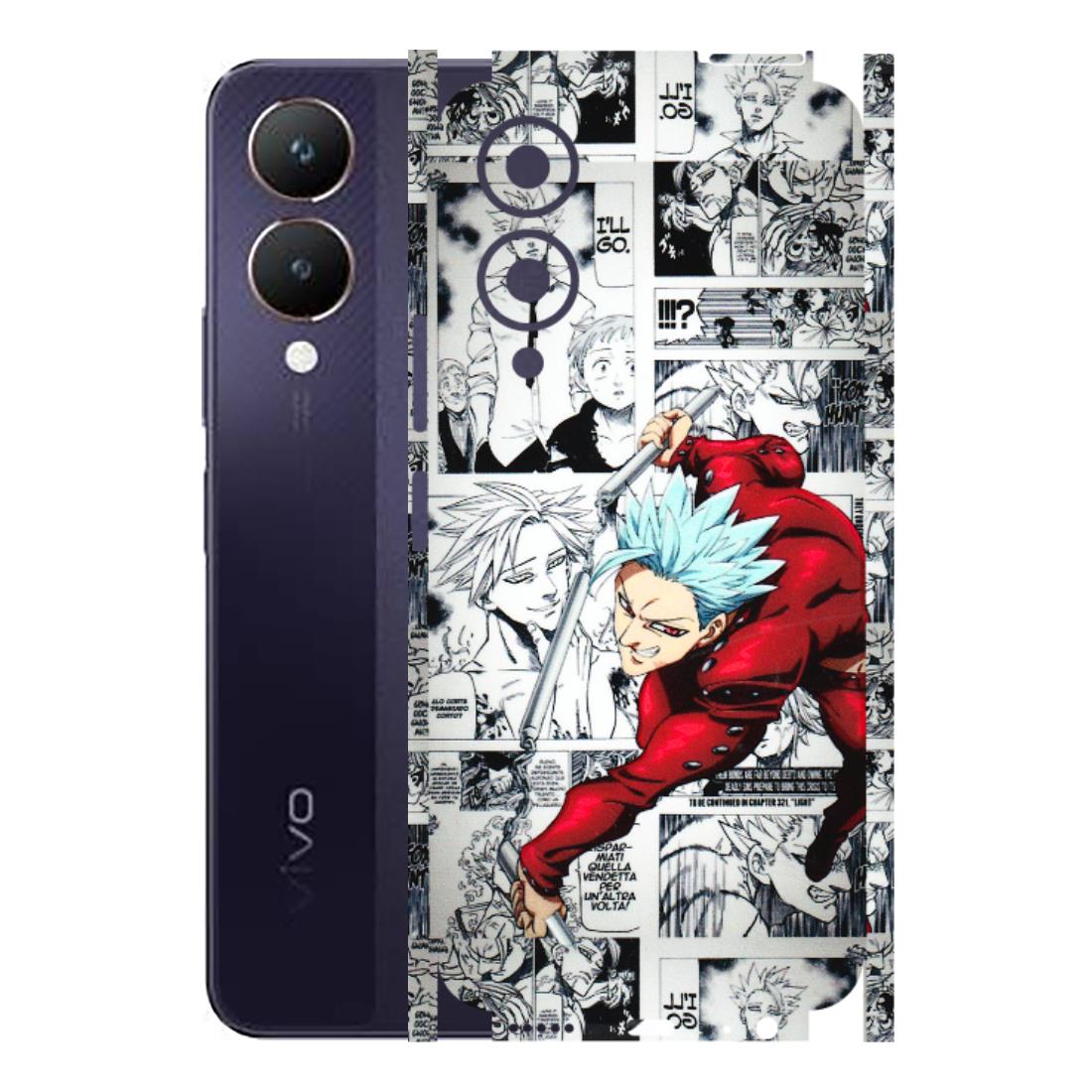 VIVO Y Series Phone Skins (All Models) - Anime Comic - 3D Embossed Finish (L-192) Vivo Y28 5G