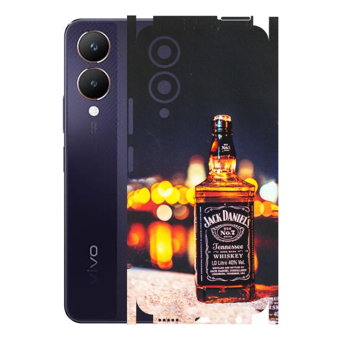 VIVO Y Series Phone Skins (All Models) - JD Whiskey Bottle - 3D Embossed Finish (L-20) Vivo Y28 5G