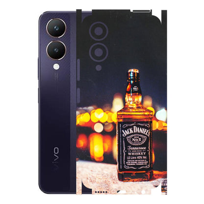 VIVO Y Series Phone Skins (All Models) - JD Whiskey Bottle - 3D Embossed Finish (L-20) Vivo Y28 5G