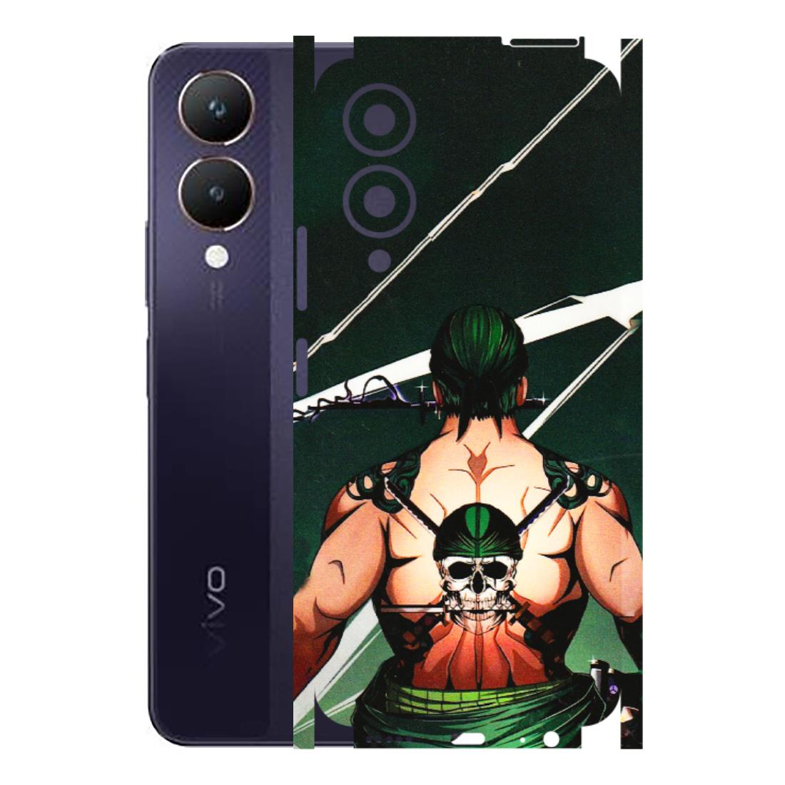 VIVO Y Series Phone Skins (All Models) - Zoro Anime - 3D Embossed Finish (L-23) Vivo Y28 5G