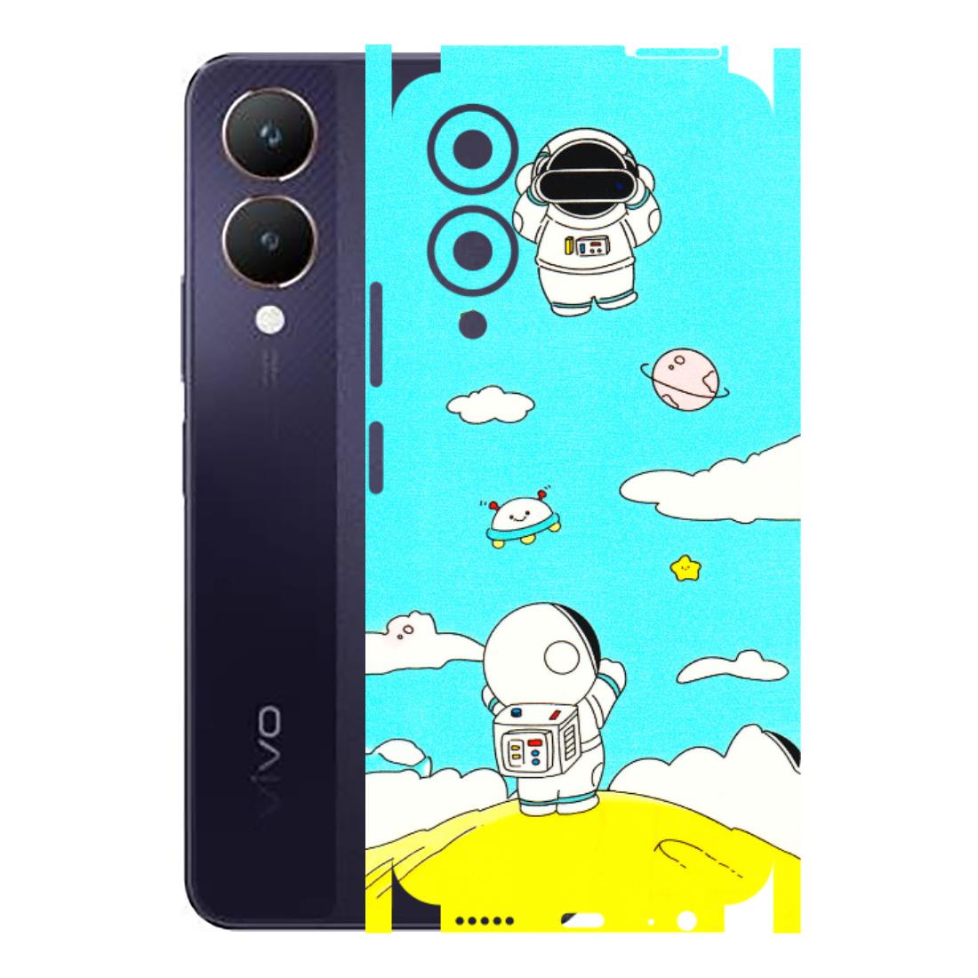 VIVO Y Series Phone Skins (All Models) - Blue Skies Astro Float - 3D Embossed Finish (L-230) Vivo Y28 5G