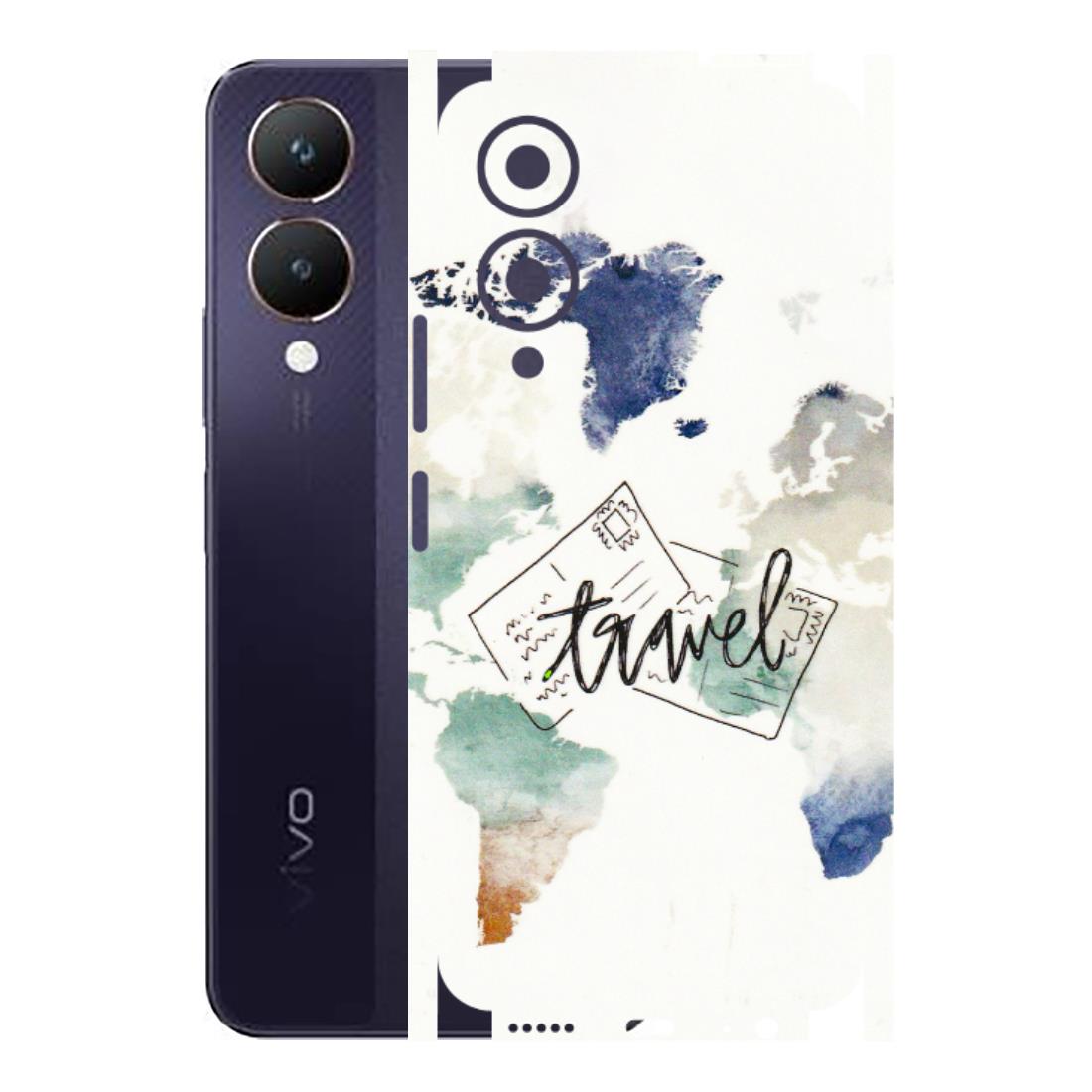 VIVO Y Series Phone Skins (All Models) - Travel The World - 3D Embossed Finish (L-232) Vivo Y28 5G