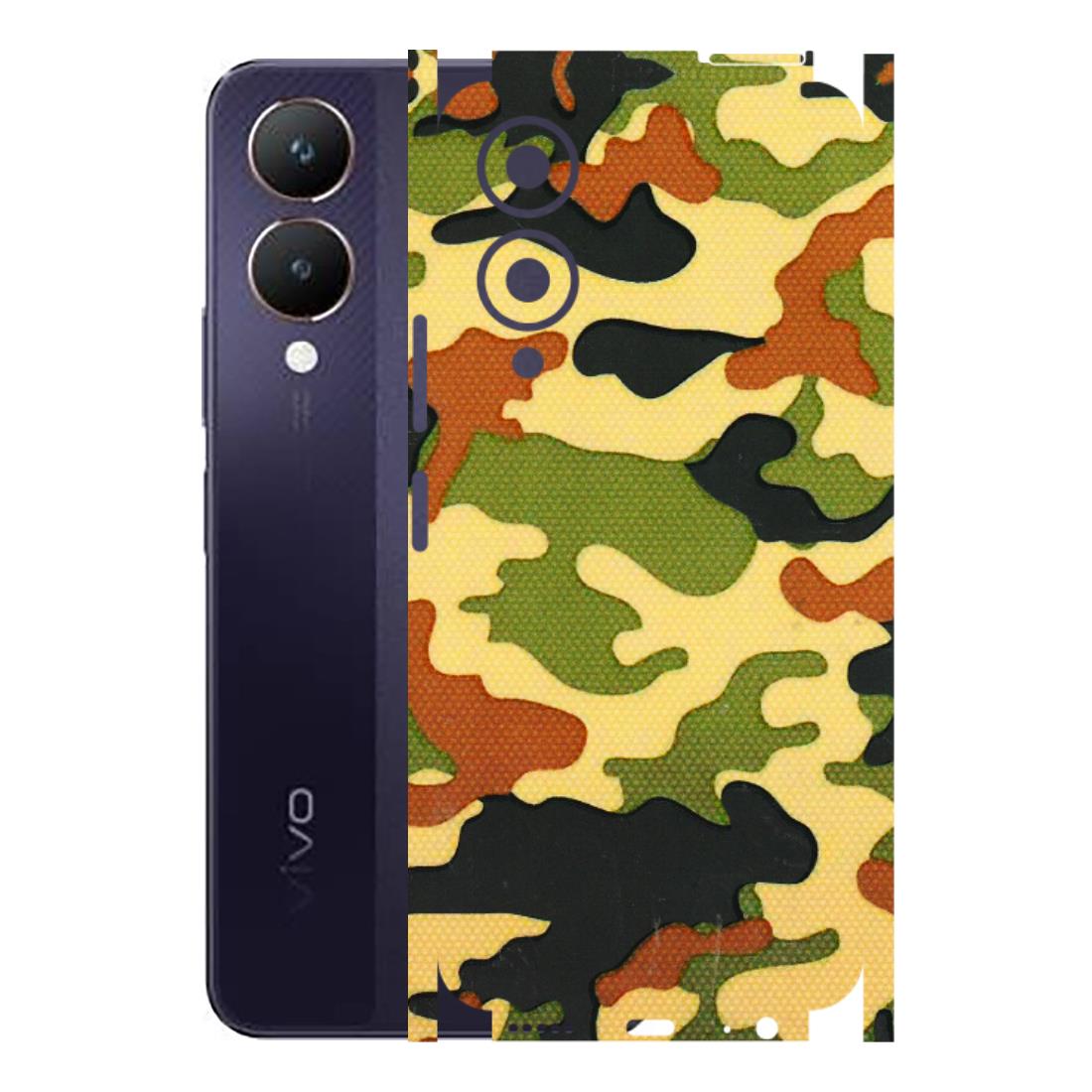 VIVO Y Series Phone Skins (All Models) - Indian Military - 3D Embossed Finish (L-234) Vivo Y28 5G