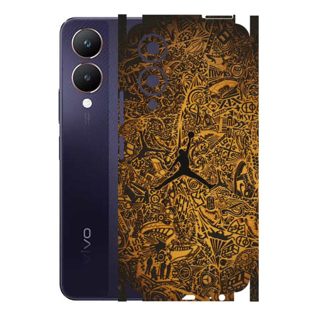 VIVO Y Series Phone Skins (All Models) - Premium Gold Basketball Player - 3D Embossed Finish (L-236) Vivo Y28 5G