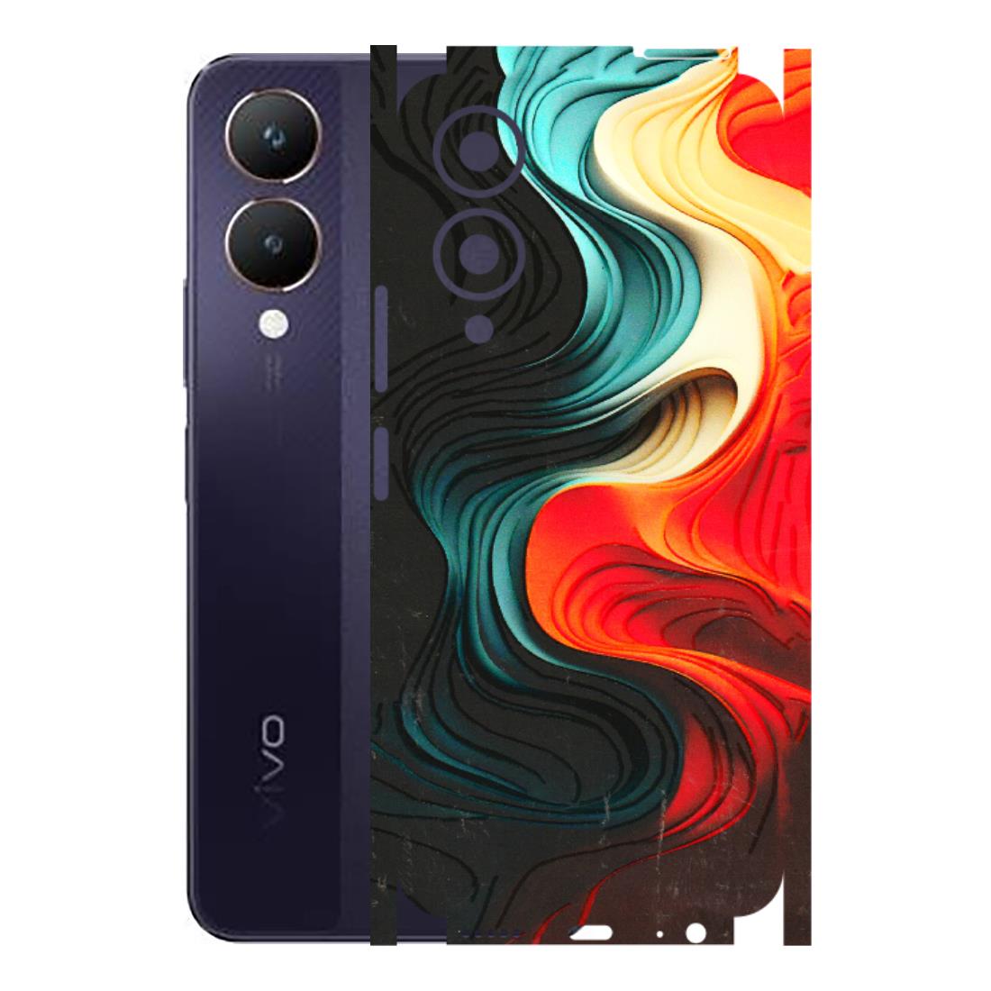 VIVO Y Series Phone Skins (All Models) - The Silky Swirl - 3D Embossed Finish (L-240) Vivo Y28 5G