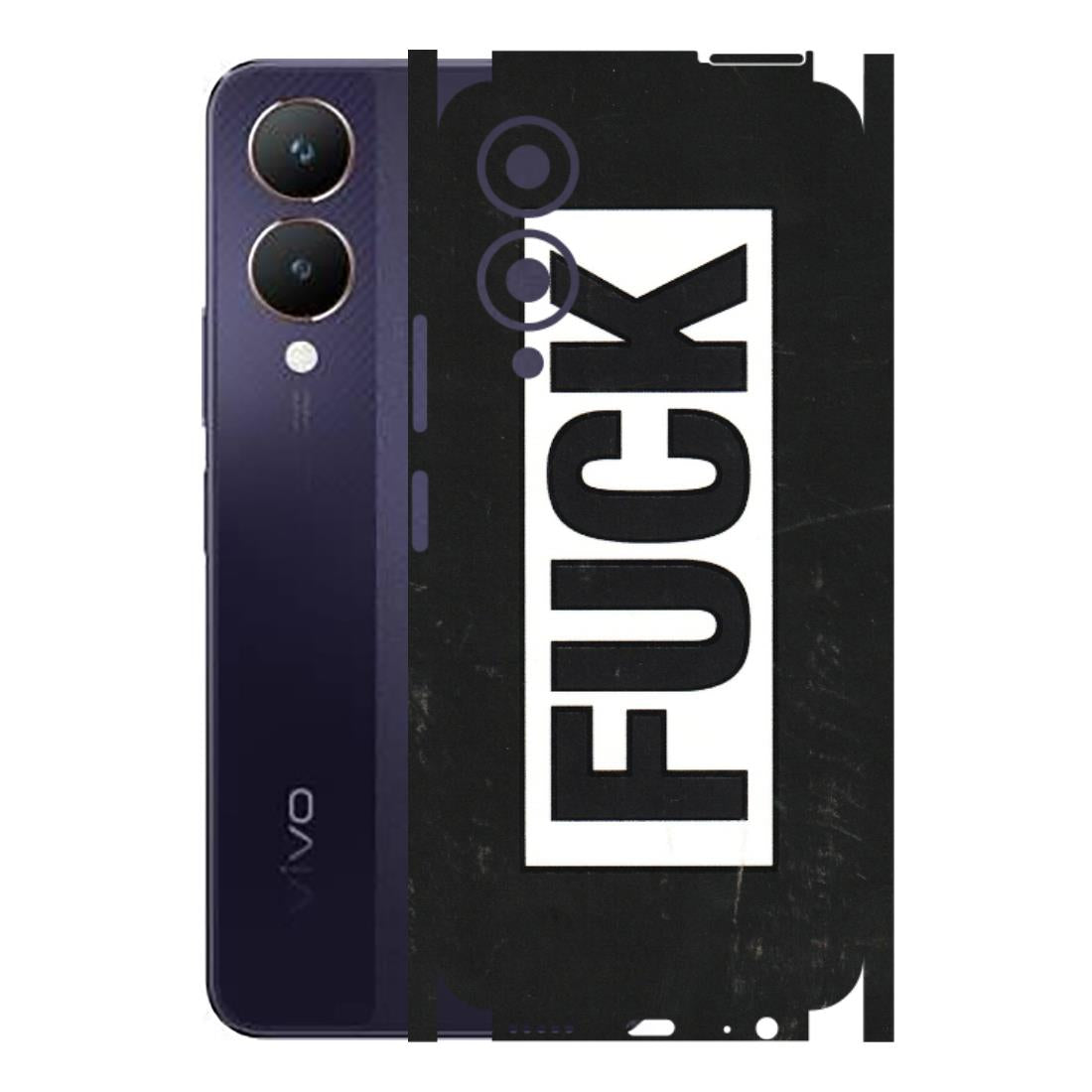 VIVO Y Series Phone Skins (All Models) - The F Word - 3D Embossed Finish (L-255) Vivo Y28 5G