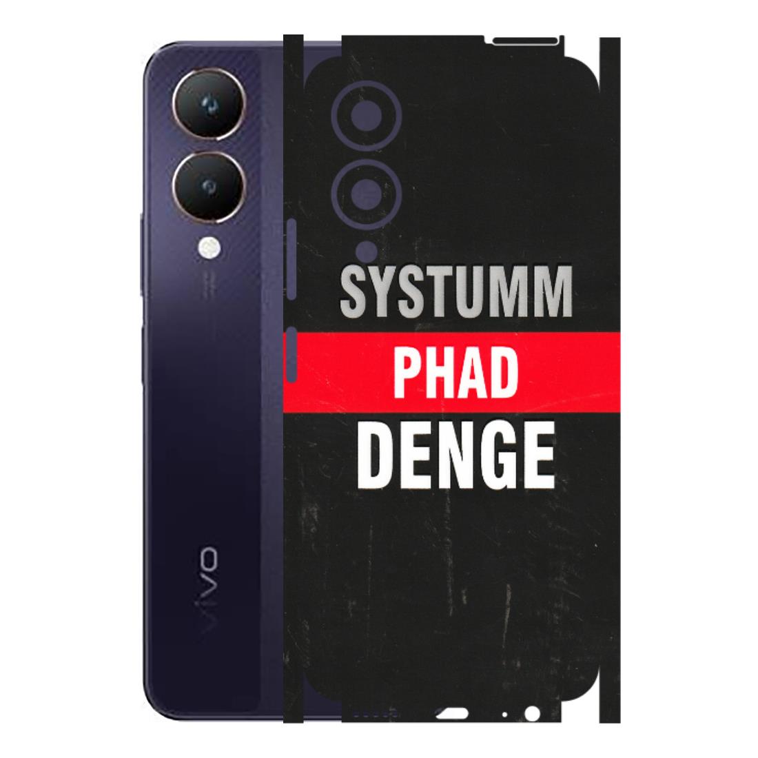 VIVO Y Series Phone Skins (All Models) - Systumm Phad Denge - 3D Embossed Finish (L-278) Vivo Y28 5G