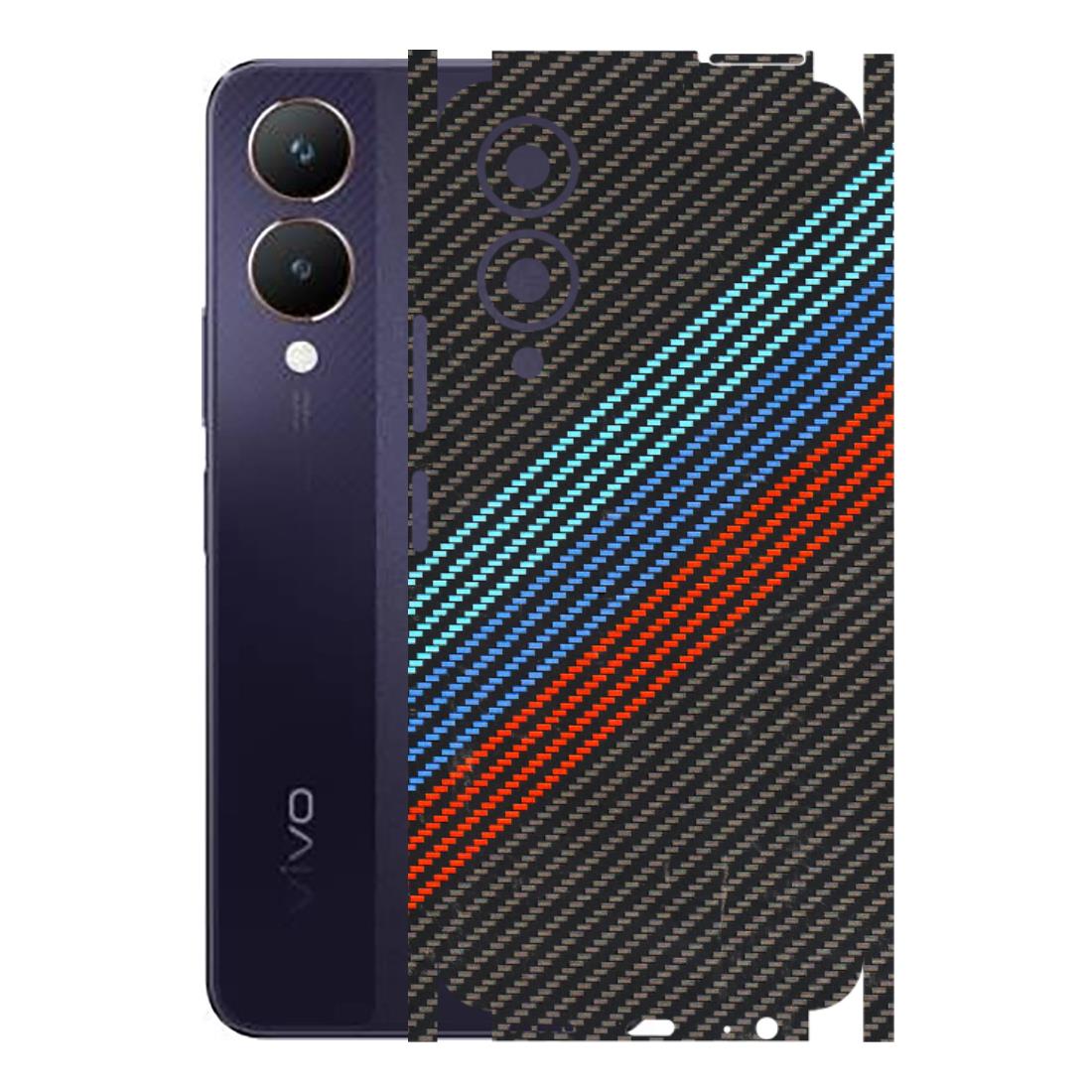 VIVO Y Series Phone Skins (All Models) - Carbon BM - 3D Embossed Finish (L-302) Vivo Y28 5G