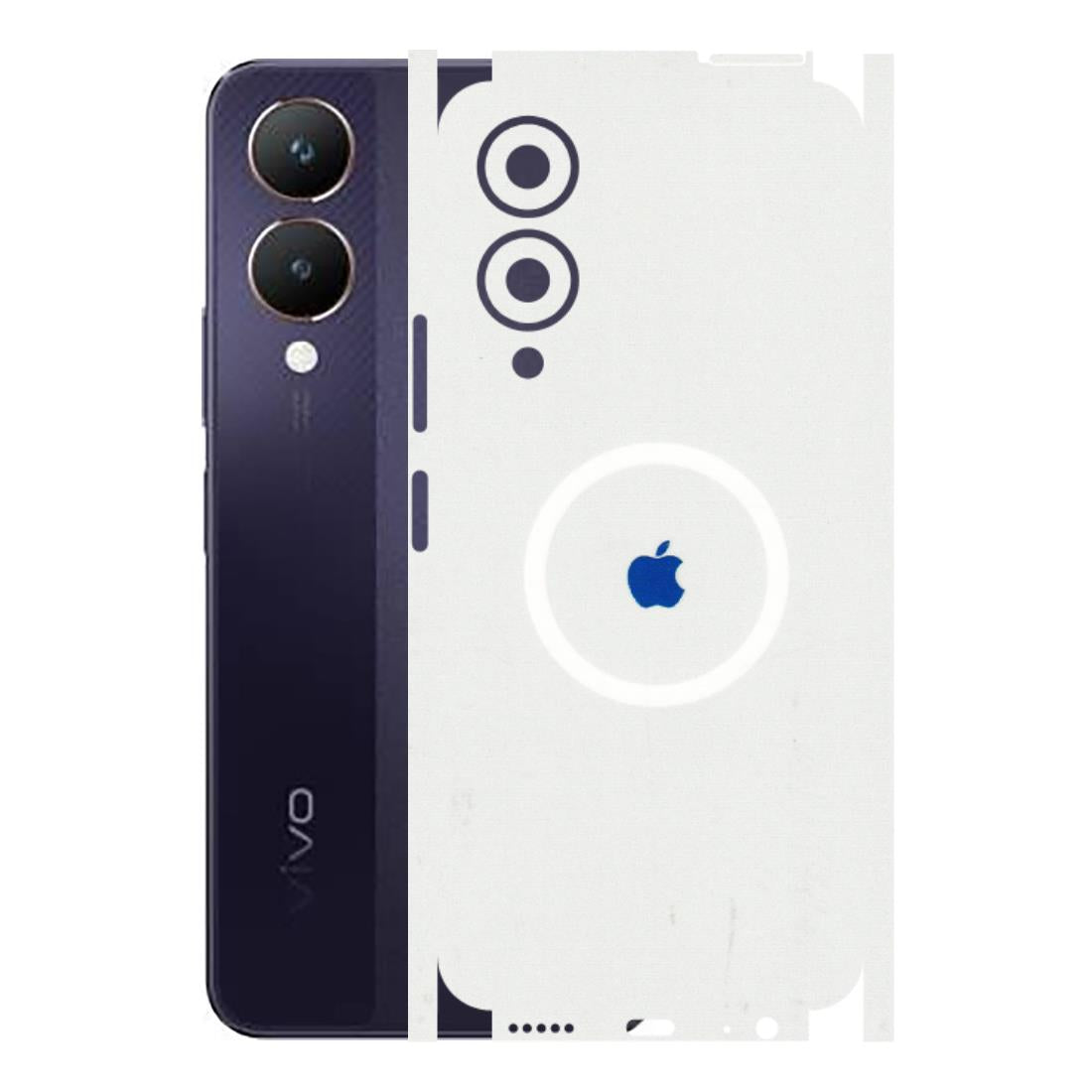 VIVO Y Series Phone Skins (All Models) - iPhone Magsafe Logo - 3D Embossed Finish (L-320) Vivo Y28 5G