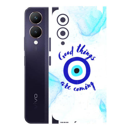 VIVO Y Series Phone Skins (All Models) - Evil Eye Good Things Are Coming - 3D Embossed Finish (L-322) Vivo Y28 5G