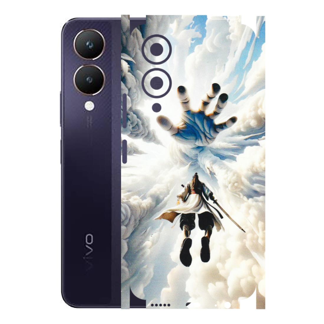 VIVO Y Series Phone Skins (All Models) - Big Hand With Monkey King - 3D Embossed Finish (L-323) Vivo Y28 5G