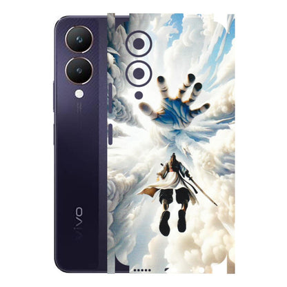 VIVO Y Series Phone Skins (All Models) - Big Hand With Monkey King - 3D Embossed Finish (L-323) Vivo Y28 5G