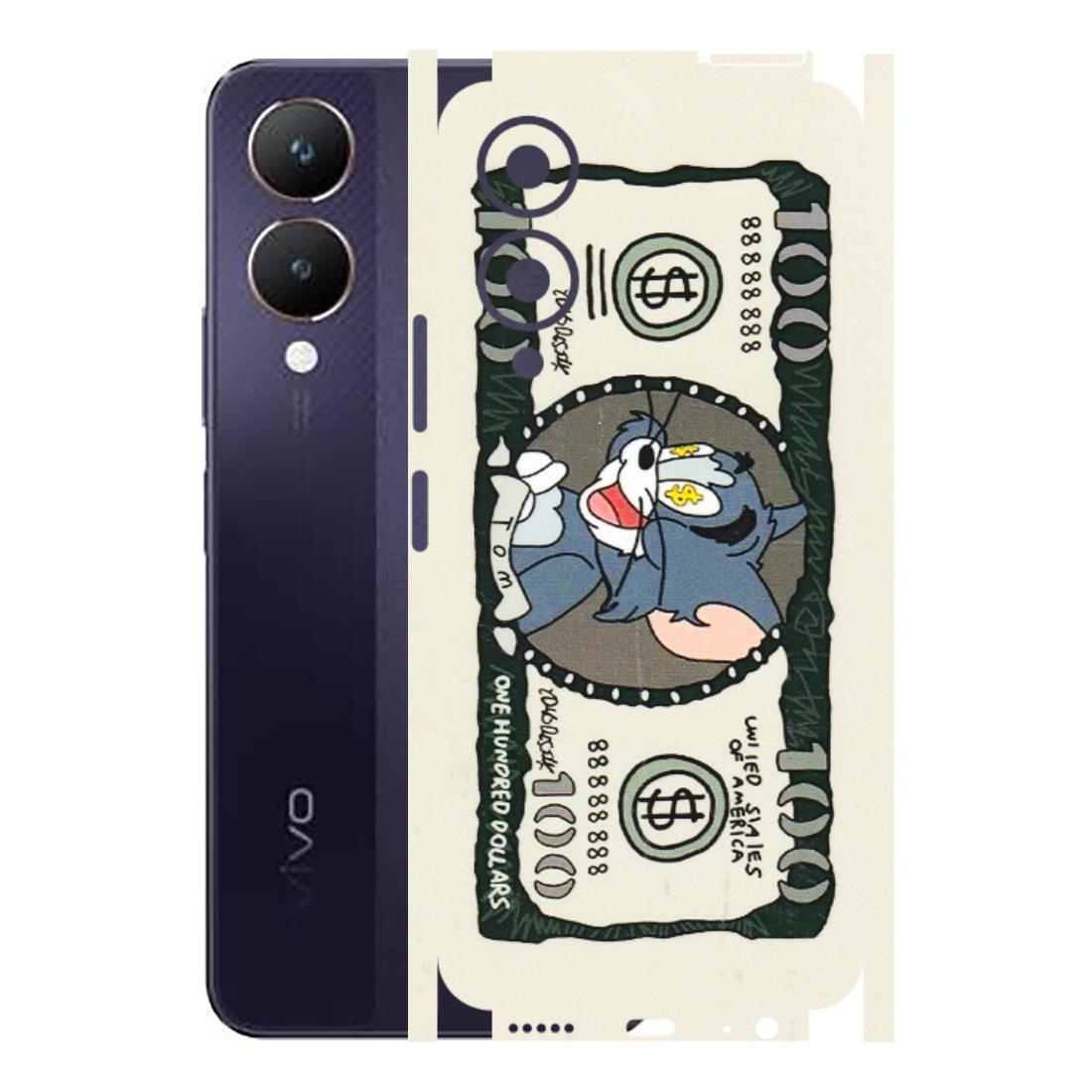 VIVO Y Series Phone Skins (All Models) - Tom Hundred Dollar - 3D Embossed Finish (L-324) Vivo Y28 5G