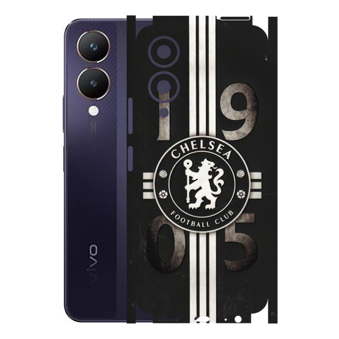VIVO Y Series Phone Skins (All Models) - Chelsea Fan Club - 3D Embossed Finish (L-36) Vivo Y28 5G