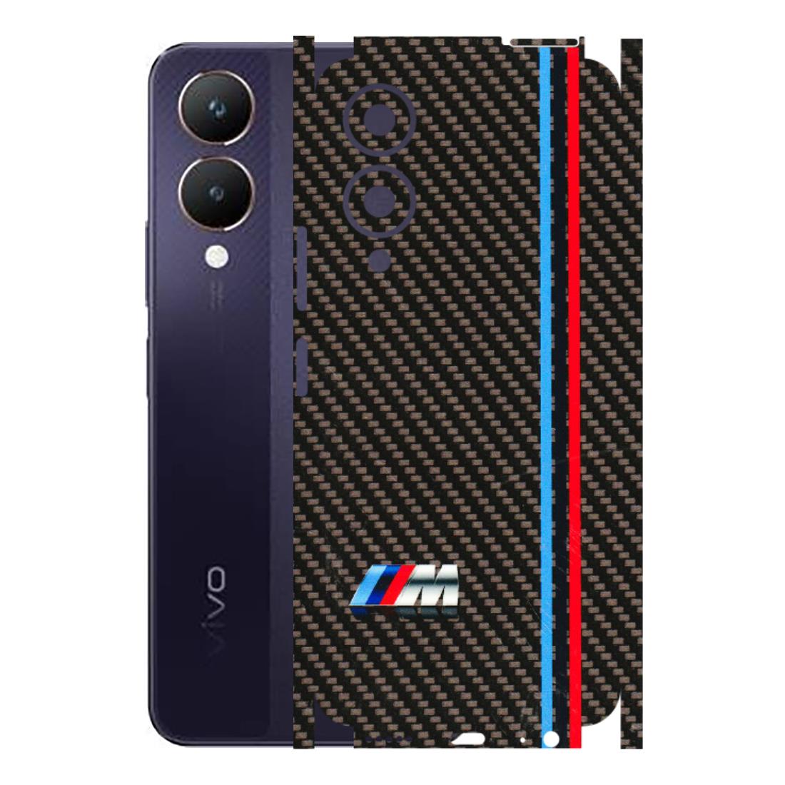 VIVO Y Series Phone Skins (All Models) - BM Carbon Fiber Feels - 3D Embossed Finish (L-38) Vivo Y28 5G
