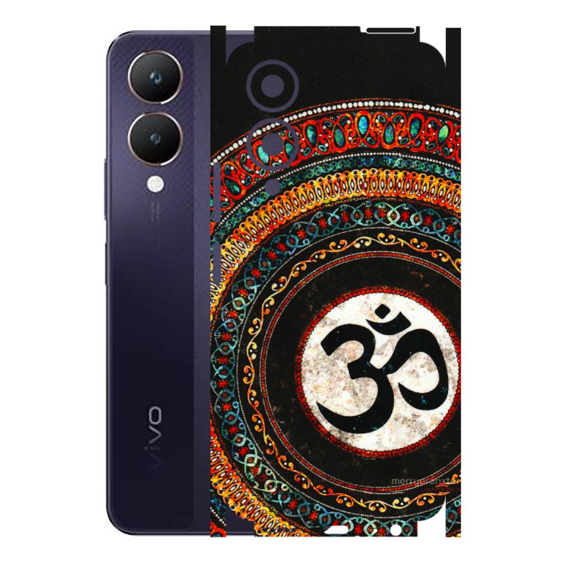 VIVO Y Series Phone Skins (All Models) - Aum Chant Abstract - 3D Embossed Finish (L-42) Vivo Y28 5G