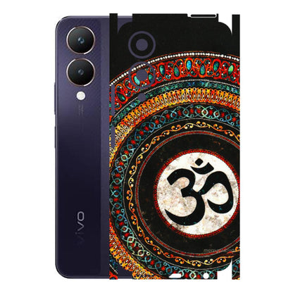 VIVO Y Series Phone Skins (All Models) - Aum Chant Abstract - 3D Embossed Finish (L-42) Vivo Y28 5G