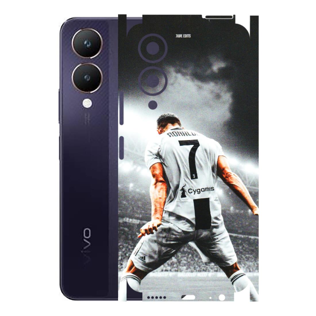 VIVO Y Series Phone Skins (All Models) - Ronaldo CR7 Crazy - 3D Embossed Finish (L-44) Vivo Y28 5G