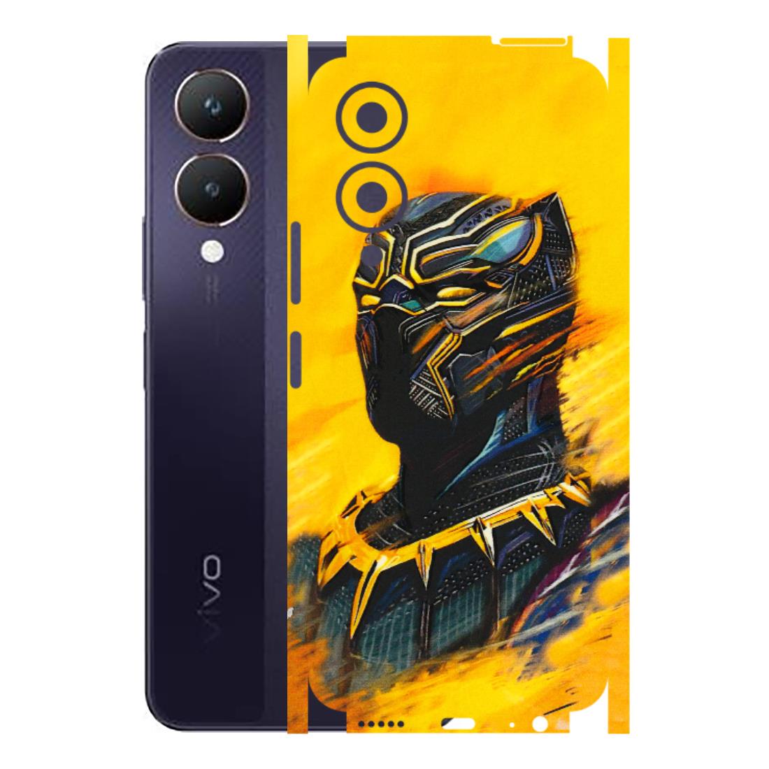 VIVO Y Series Phone Skins (All Models) - Yellow Panther - 3D Embossed Finish (L-54) Vivo Y28 5G