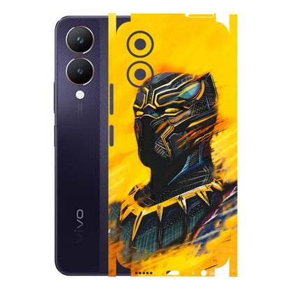 VIVO Y Series Phone Skins (All Models) - Yellow Panther - 3D Embossed Finish (L-54) Vivo Y28 5G