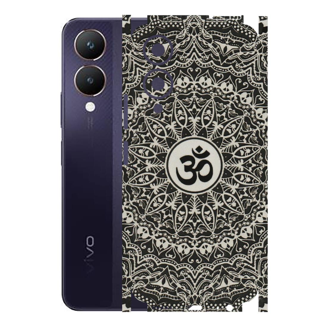 VIVO Y Series Phone Skins (All Models) - Aum Elegant Mandala - 3D Embossed Finish (L-62) Vivo Y28 5G