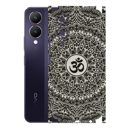 VIVO Y Series Phone Skins (All Models) - Aum Elegant Mandala - 3D Embossed Finish (L-62) Vivo Y28 5G