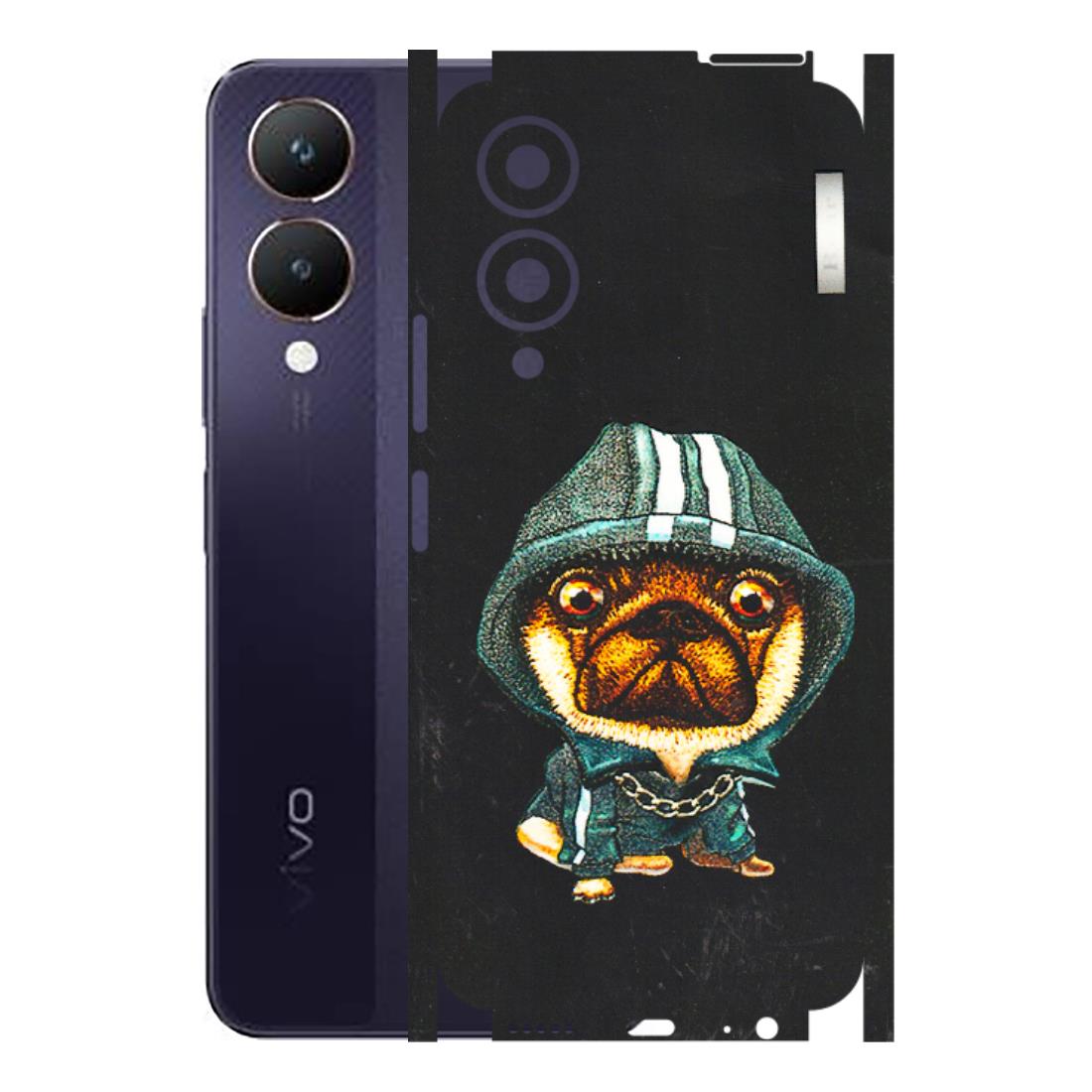 VIVO Y Series Phone Skins (All Models) - Puppy N Hoodie - 3D Embossed Finish (L-90) Vivo Y28 5G