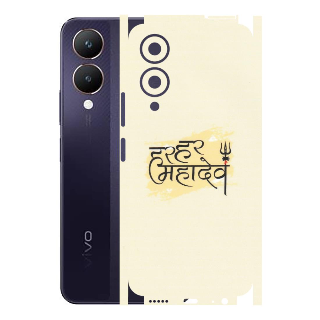 VIVO Y Series Phone Skins (All Models) - Har Har Mahadev - Matte Finish (M-10) Vivo Y28 5G
