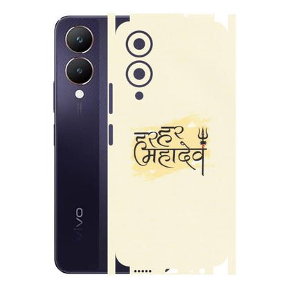VIVO Y Series Phone Skins (All Models) - Har Har Mahadev - Matte Finish (M-10) Vivo Y28 5G