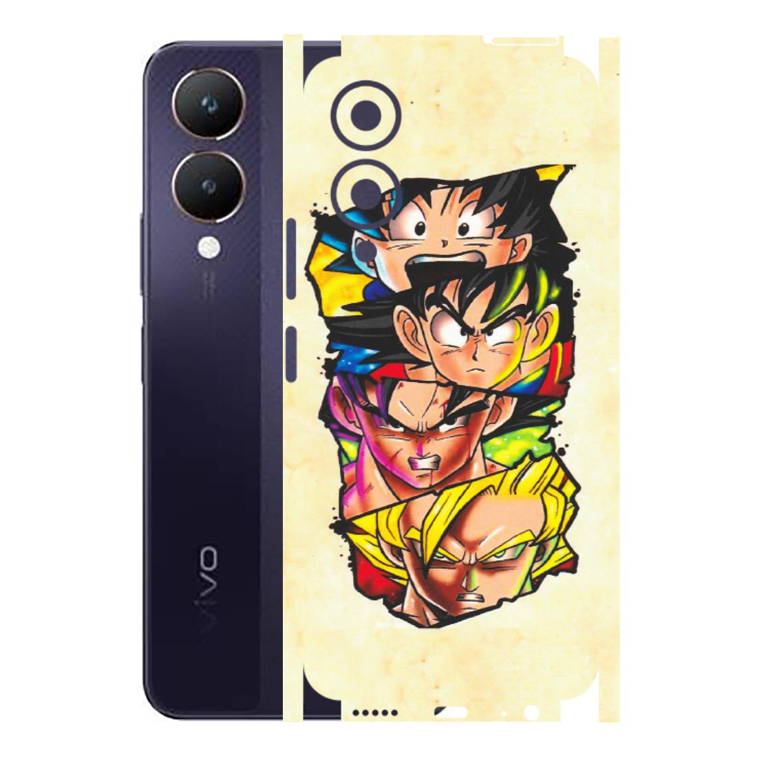 VIVO Y Series Phone Skins (All Models) - Angry Multi Anime - Matte Finish (M-113) Vivo Y28 5G